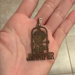 Gold Tweety Bird Pendant Necklace